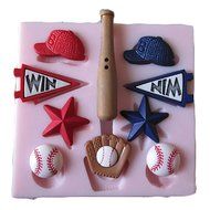 PIAGO 1 Pcs Small Baseball Silicone Sugar Resin Craft DIY Moulds DIY Gum Paste Flowers Cake Decorating Fondant...