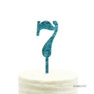 Andaz Press 5th Birthday and Anniversary Acrylic Cake Toppers, Pink Glitter, Number 5, 1-Pack N125