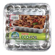 Handi-Foil Square Cake Pan, 2 Pack
