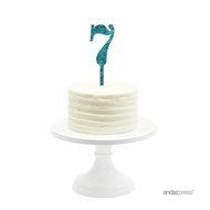 Andaz Press 5th Birthday and Anniversary Acrylic Cake Toppers, Pink Glitter, Number 5, 1-Pack N126