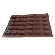 Webake 30-Cavity Silicone Chocolate Candy Mold Six Shapes (Purple, 1 pcs) N6