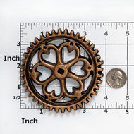Large Steampunk Gear Silicone Mold Easy To Use Flexible Silicone Food Safe Fondant, Chocolate, Candy, Resin, Polymer... N4