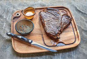 Steak Barbecue Plate, Acacia Wood N6