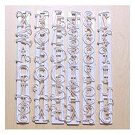Ehdching 6pcs Alphabet Number Letter Fondant Ugarcraft Cutter Mold Tool N2