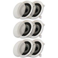 Acoustic Audio CS-IC82-3PR 300 Watt 8" 2-Way Home Theater In-Wall/Ceiling Speakers (3-Pair)