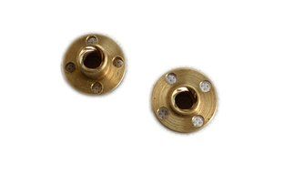 2 pcs Brass Flange Nut for 3D Printer Z Axis 8mm 4 Start Lead Screw N3