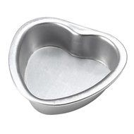 Polytree Aluminium Heart Shaped Fondant Cake Biscuit Baking Mold (3 Inch Bottom Fixed)