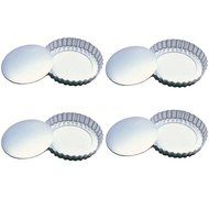 Fox Run 4-Inch Tartlet/Quiche Pan Set with Removable Bottom, Set of Four