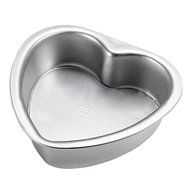 Polytree Aluminium Heart Shaped Fondant Cake Biscuit Baking Mold (3 Inch Bottom Fixed) N2
