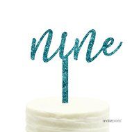 Andaz Press 5th Birthday and Anniversary Acrylic Cake Toppers, Pink Glitter, Number 5, 1-Pack N143