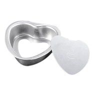 Polytree Aluminium Heart Shaped Fondant Cake Biscuit Baking Mold (3 Inch Bottom Fixed) N3