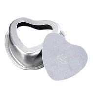 Polytree Aluminium Heart Shaped Fondant Cake Biscuit Baking Mold (3 Inch Bottom Fixed) N4