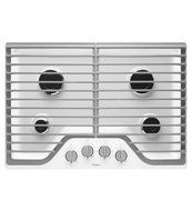 Whirlpool WCG51US0DW 30" White Gas Sealed Burner Cooktop
