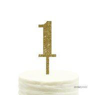 Andaz Press 5th Birthday and Anniversary Acrylic Cake Toppers, Pink Glitter, Number 5, 1-Pack N147