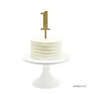 Andaz Press 5th Birthday and Anniversary Acrylic Cake Toppers, Pink Glitter, Number 5, 1-Pack N148