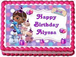 Doc McStuffins #2 Edible Frosting Sheet Cake Topper - 1/4 Sheet