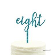Andaz Press 5th Birthday and Anniversary Acrylic Cake Toppers, Pink Glitter, Number 5, 1-Pack N151