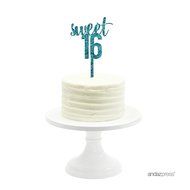 Andaz Press 5th Birthday and Anniversary Acrylic Cake Toppers, Pink Glitter, Number 5, 1-Pack N157