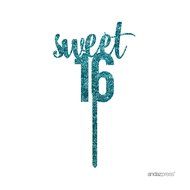 Andaz Press 5th Birthday and Anniversary Acrylic Cake Toppers, Pink Glitter, Number 5, 1-Pack N158
