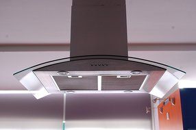 Eureka 30" European Style Stainless Steel Island Mount Range Vent Hood