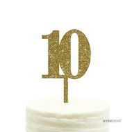 Andaz Press 5th Birthday and Anniversary Acrylic Cake Toppers, Pink Glitter, Number 5, 1-Pack N159