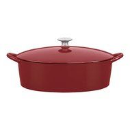 Mario Batali by Dansk Enameled Cast Iron Pizza Pan and Griddle, 12-Inch, Chianti N39