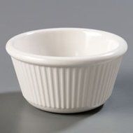 Cobalt Blue Heavy Weight Melamine Fluted Ramekin 4 Ounce -- 48 per case N2