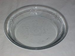 1940s-1950s Vintage Fire King Sapphire Blue "Philbe" Glass Pie Plate 8 3/8 x 1 1/2" N3