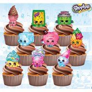 Shopkins Birthday Party Pack - Edible Stand Up Cup Cake Toppers (Pack of 36) N3