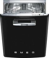 Smeg STFABUBL 24" 50s Retro Style Series Built In Fully Integrated Dishwasher with 13 Place Settings 10 Wash Cycles...