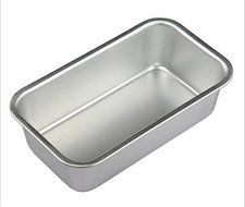 AUCH 2Pcs Durable Baking/Cake/Bread Rectangular Aluminium Alloy Mould/Pan/Modle/Pattern/Mold