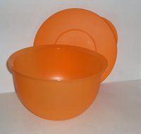 Tupperware Classic Impressions 3 Nesting Mixing Bowls Salad Bowl Set Hot Colors N4