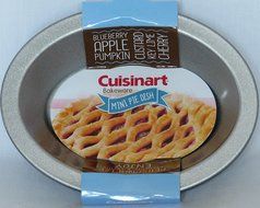 Cuisinart 4 Piece Oval Pie Dish Set, Mini, Steel Gray N2