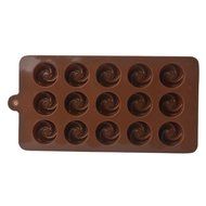 EVTECH(TM) 15 Cavity swirl Style Silicone Gel Non Stick Cake Bread Mousse Ice Pudding Mold Chocolate Jelly Candy... N6