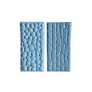 Y&amp;XL&amp;H 2pcs Bakeware Stone Walls Shape Embossed Bake Tool Fondant Cake Cupcake Decorating DIY Mold