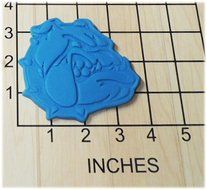 Marine Corps Bulldog Shaped Fondant Cookie Cutter and Stamp #1156 N2
