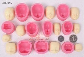 Silicone Face Molds,3d Silicone Face Mold,fondant Cake Decorating Tools Set