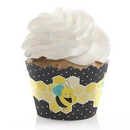 Honey Bee - Party Cupcake Wrappers - Set of 12