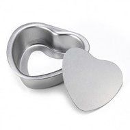 Aluminum Alloy Love Heart Shaped Cake Pan Biscuit Baking Mold 3 Sizes