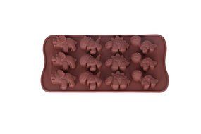 Juvale Silicone Dinosaur Chocolate Hard Candy Mold Set Heat Resistant - 4 Piece Set 8 x 4.25 x .5 inches. N3