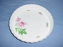 Christineholm Quiche Pan with Pink roses