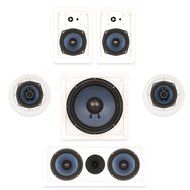 Blue Octave In Wall and In Ceiling 5.1 Home Theater Speaker Set New 1700 Watts RHT535