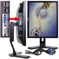 Dell 1908FPF Black 19&quot; Screen 1280 x 1024 Resolution Refurbished LCD Flat Panel Monitor N5