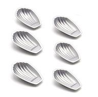 Astra shop Non-stick Single Madeleine Mold/ Shell Baking Pans/ Tart Pans/ Baking Molds, Set of 6(3"x 2") N3