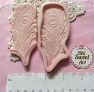 Peacock Feather Silicone Mold Cake Decorating Sugar Flower FDA Approved N2