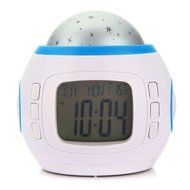 Music Starry Star Sky Night Light Projection LED Thermometer Digital Alarm Clock. N2