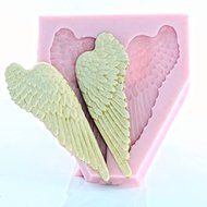 Angel Wing Silicone Mold Food Safe Fondant, Candy, Gum Paste,. Craft or Jewelry Mold Resin, Clay, Flexible and... N4