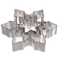 3 Pcs/Lot Snowflake Shape Cookie Cutter Stainless Steel Snow Form Cookie Mold Diy Fondant Chocolate Cake Decoration... N2