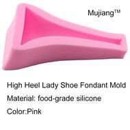 Mujiang Silicone Chocolate Mold High-heel Candy Making Kit Fondant Shoe Molds N10