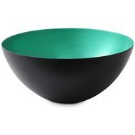 Krenit Round Edge Steel Bowl, 16cm Diameter, Turquoise N6